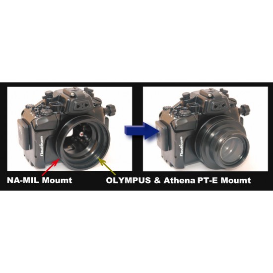 Athena NAM1 Olympus镜头罩转接环 AD/NAM1-PTE for Nauticam