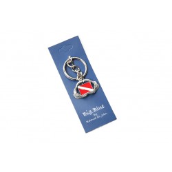 Big Blue 钥匙圈 - 鲨鱼牙齿