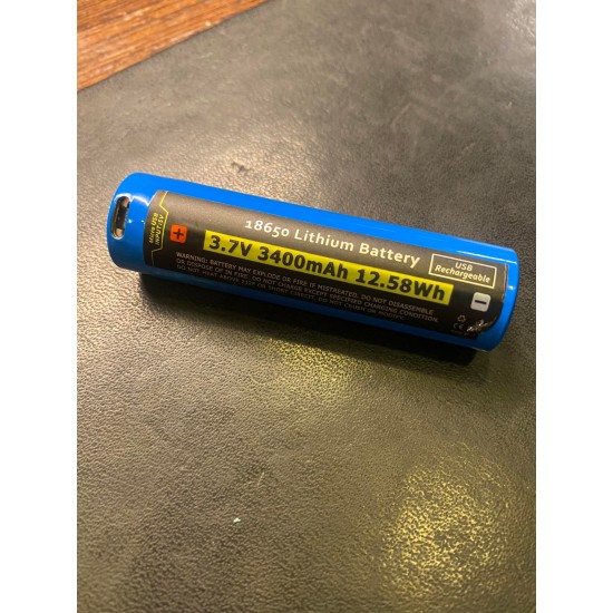 F.I.T. 18650 锂电池 3.7V /3400mAh/12.58Whr (有Micro USB充电功能)