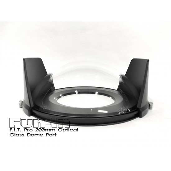 F.I.T. 200mm 光学玻璃 Dome 镜头罩 for Nauticam/Sea&Sea/Subal 单眼防水壳 (加送保护套)