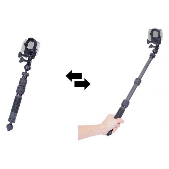 INON 碳纤维伸缩灯臂自拍套装 S for GoPro (280mm to 515mm)