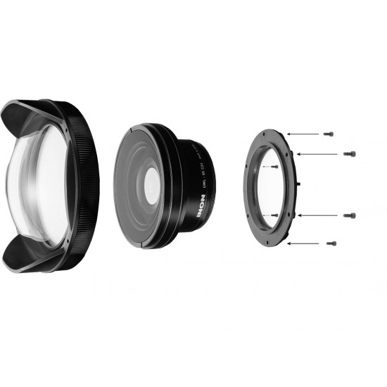 INON Dome Lens Unit IIIG 鱼眼转换镜 for UWL-95 C24/UWL-95S (光学玻璃高画质版)