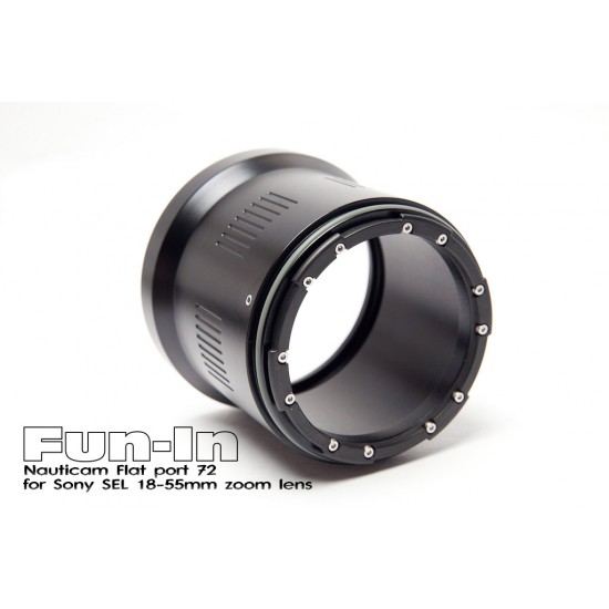 Nauticam N85 Flat Port 72 镜头罩 for Sony SEL 18-55mm 变焦镜