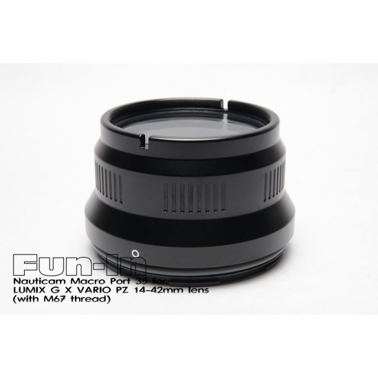 Nauticam N85 微距镜头罩 Macro Port 35 for Panasonic Lumix G X VARIO PZ 14-42mm lens (M67螺牙)