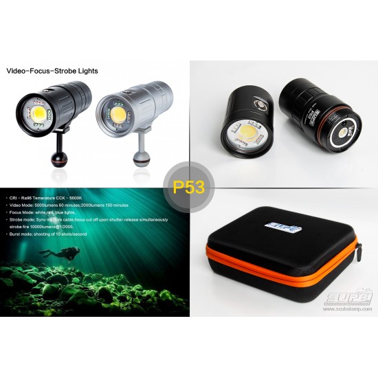 SUPE P53 Video-Focus-Strobe 多用途摄影灯 (5,000 流明)
