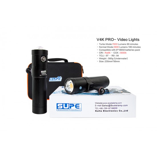 SUPE V4K pro 摄影灯 (7600 流明)