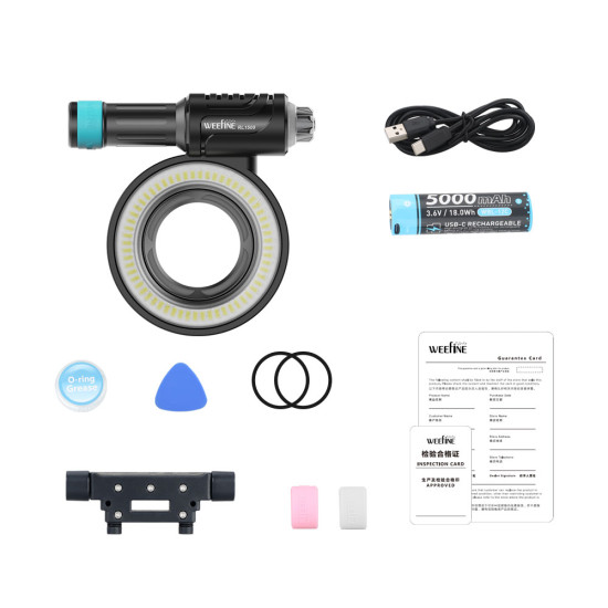 Weefine WF108 环形灯 1500流明含闪灯模式